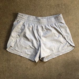 Athleta Racer Running Shorts gray size large